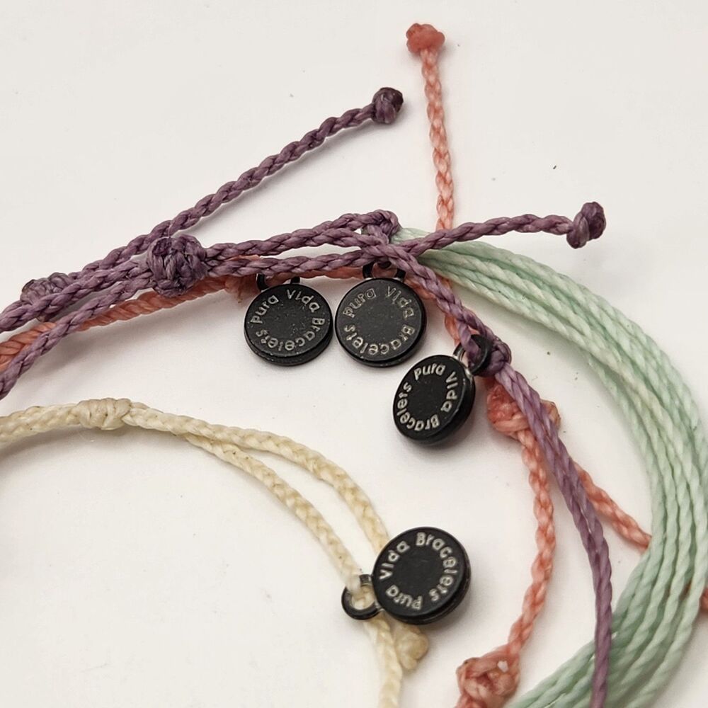 Pura Vida January 2020 Subscription 4 Bracelets Dawn Set Amazonite Stones M - Picture 6 of 8